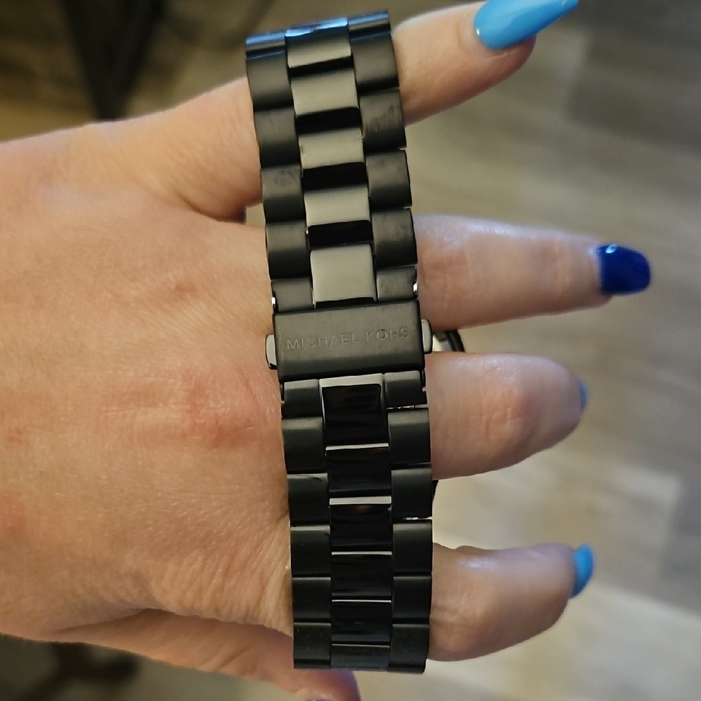 Michael Kors Matte Black Watch - Picture 2 of 4